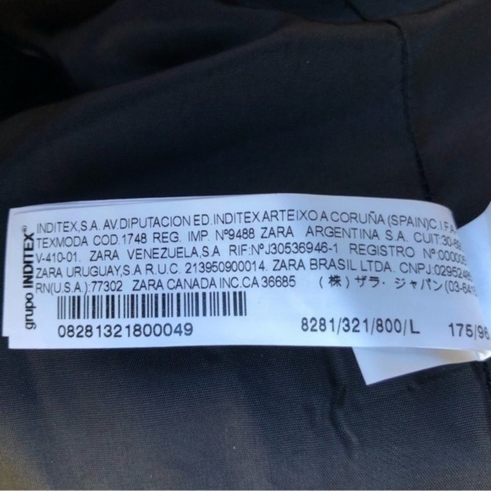 ⛄️ Zara Basic Herringbone Patterned Cowl Neck Bla… - image 9